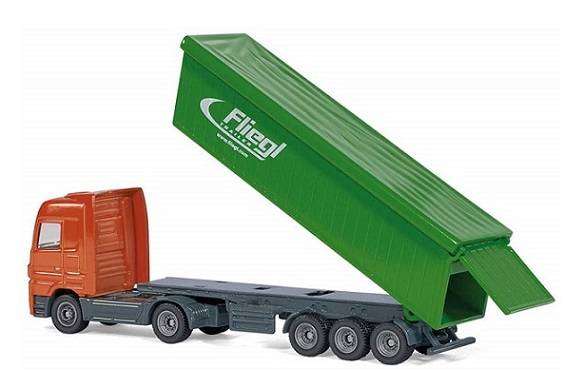 SIKU 1796 Mercedes Benz Actros Truck & Covered Tipper Trailer 1/87 HO