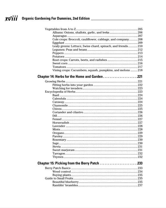 Organic Gardening for Dummies PDF Ebook