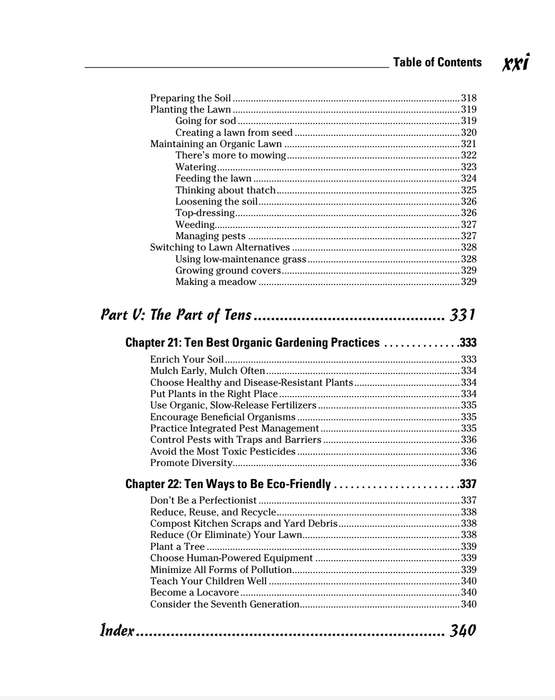 Organic Gardening for Dummies PDF Ebook