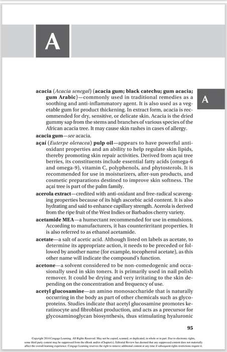 Milady Skincare and Cosmetic Ingredients Dictionary 4th Edition PDF EBOOK