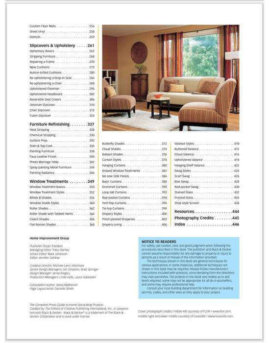 BLACK & DECKER The Complete Photo Guide to Home Decorating Projects PDF EBOOK