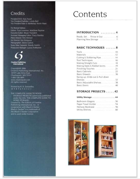 BLACK & DECKER Complete Guide to Wood Storage Projects PDF EBOOK