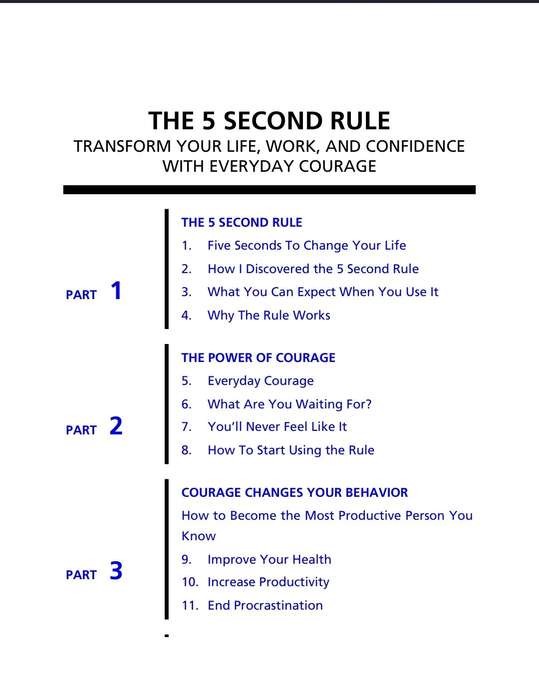 The 5 second Rule PDF EBOOK