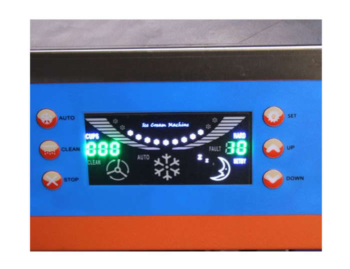 Soft Serve LED Screen Ice Cream Maker Machine - 2 Flavours