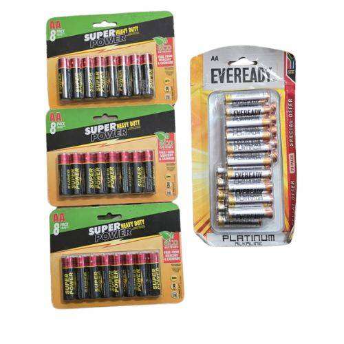 EXPIRED Eveready Platinum AA Batteries + AA Super Power - Total 44 Batteries