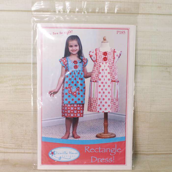 Vanilla House Designs - Rectangle Girls Dress - Size 2 - 8 - Sewing Pattern