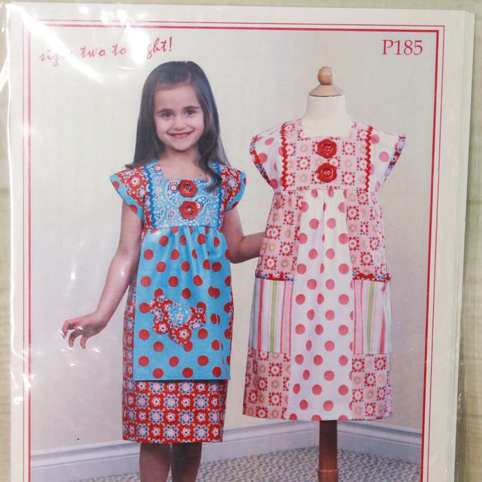 Vanilla House Designs - Rectangle Girls Dress - Size 2 - 8 - Sewing Pattern