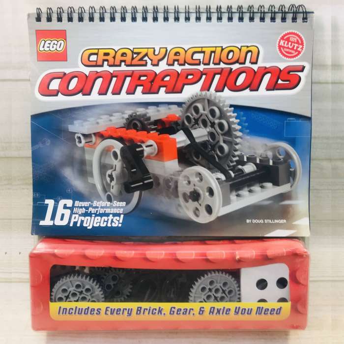 LEGO Crazy Action Contraptions Book and Parts