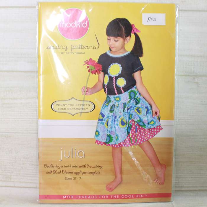 Modkid - Julia Ruffle Skirt for Girls - Sewing Pattern