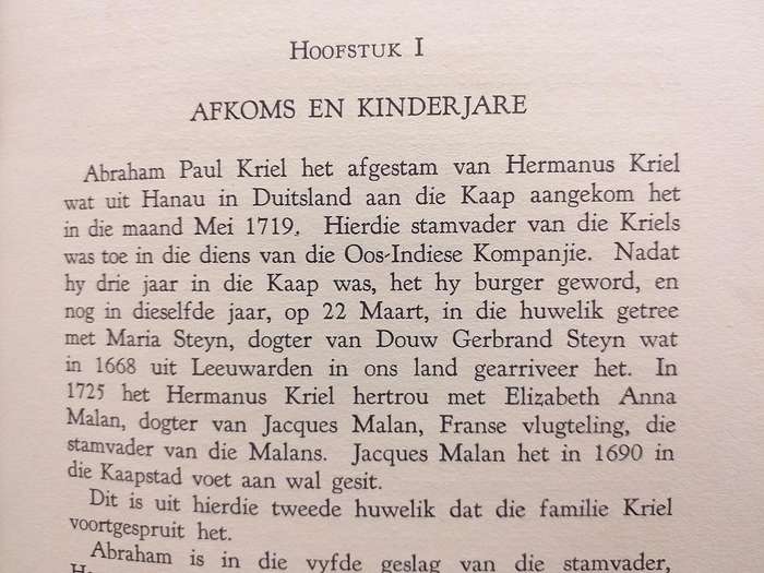 Abraham Paul Kriel sy lewe en werk (JD Kestell)