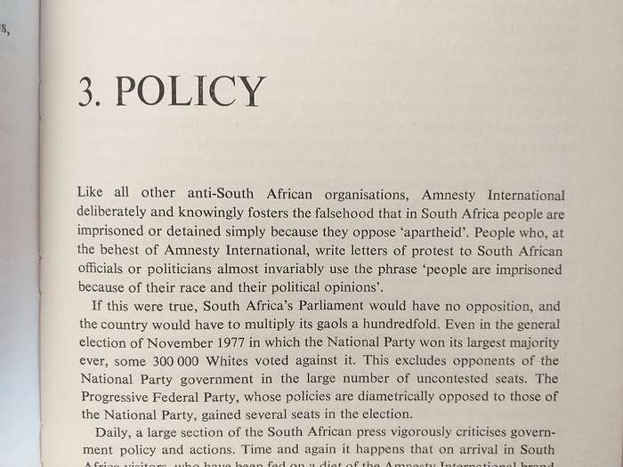 Amnesty for Terrorism (SA Department of Information)