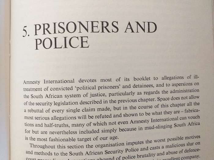 Amnesty for Terrorism (SA Department of Information)