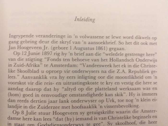 Briewe uit ou Transvaal (Jan Hoogeveen)