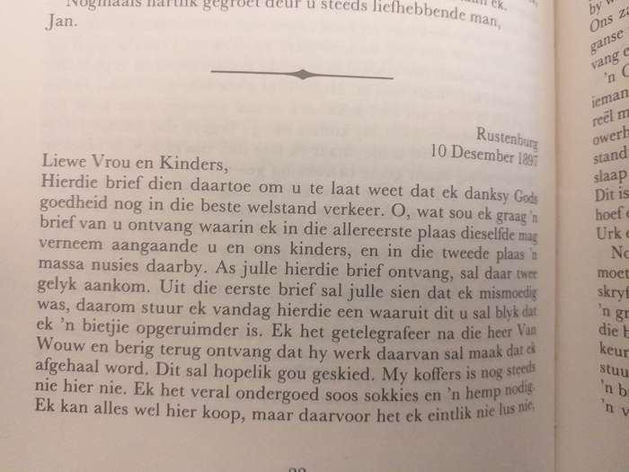 Briewe uit ou Transvaal (Jan Hoogeveen)