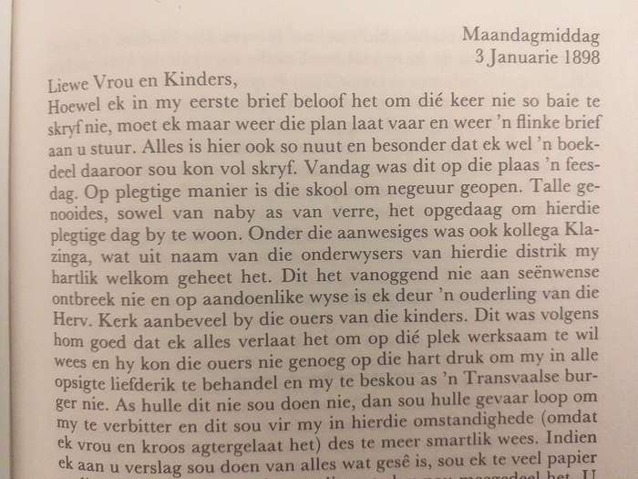 Briewe uit ou Transvaal (Jan Hoogeveen)