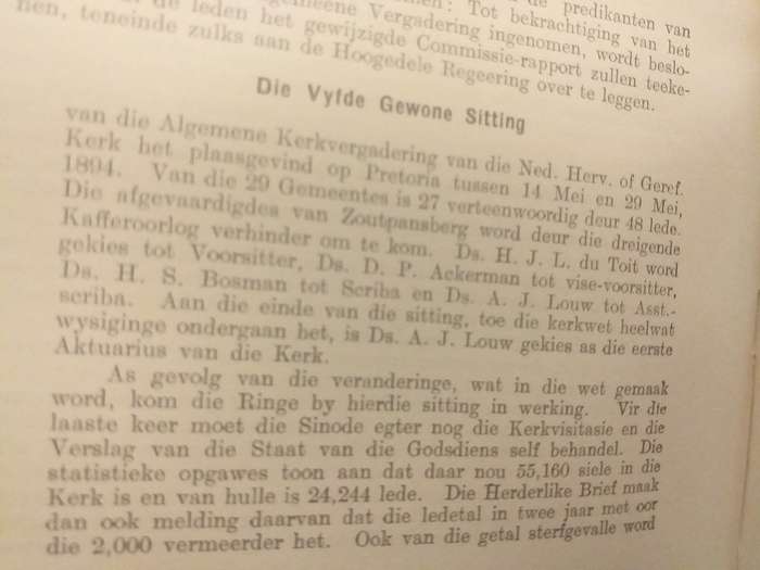 Boustowwe vir die Geskiedenis (NG Kerk Transgariep) GBA Gerdener GETEKEN WIE is WIE!