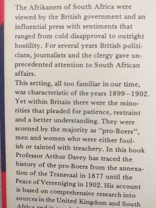The British Pro Boers 1877-1902 (Arthur Davey)