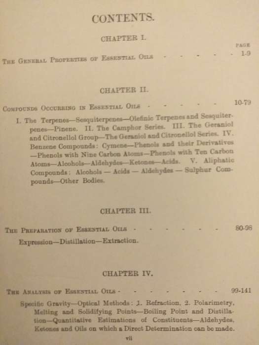 The Chemistry of Essential Oils and Artificial Perfumes (Ernest Parry) 1908