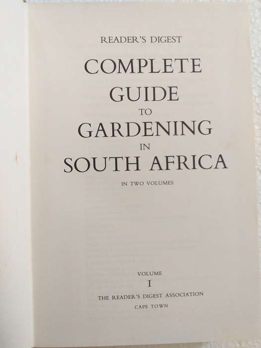 Complete Guide to Gardening in South Africa Reader's Digest 1971