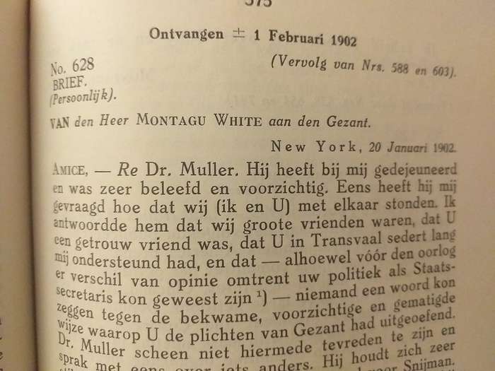 Dr WJ Leyds Vierde Verzameling Correspondentie 1900-1902 Deel 1 Tweede Band