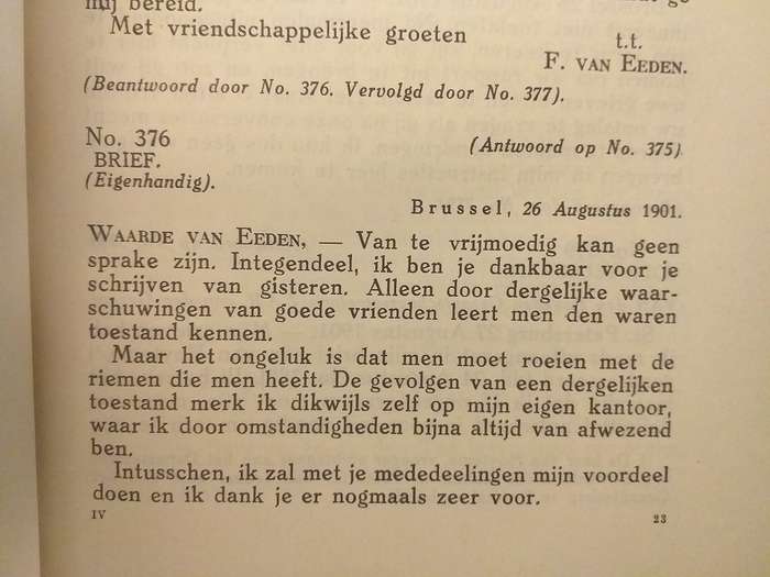 Dr WJ Leyds Vierde Verzameling Correspondentie 1900-1902 Deel 1 Tweede Band