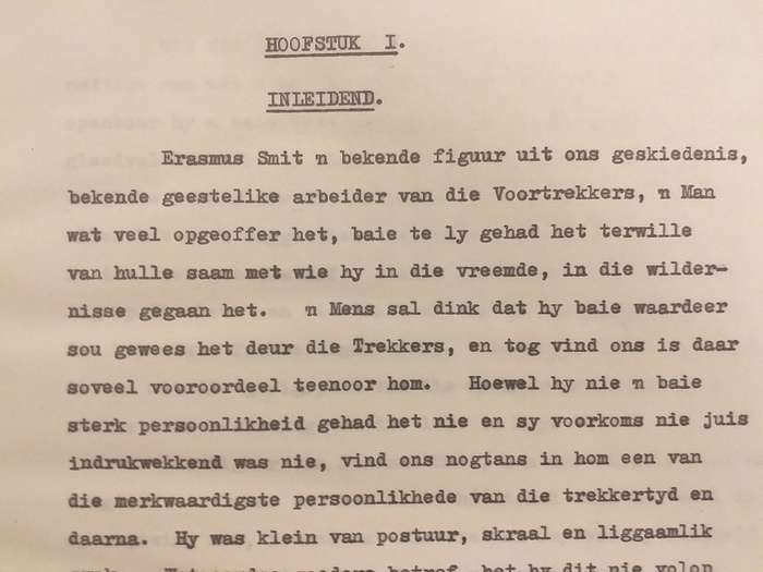 Erasmus Smit in die lig van sy dagboek (JF Loedolff) Oorspronklik getik