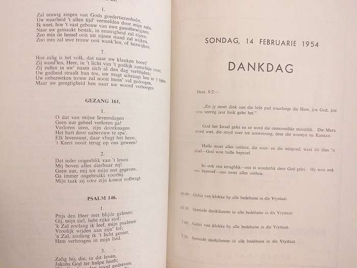 Free State Centenary Festival 1854-1954 Official Festival Programme (Bilingual)