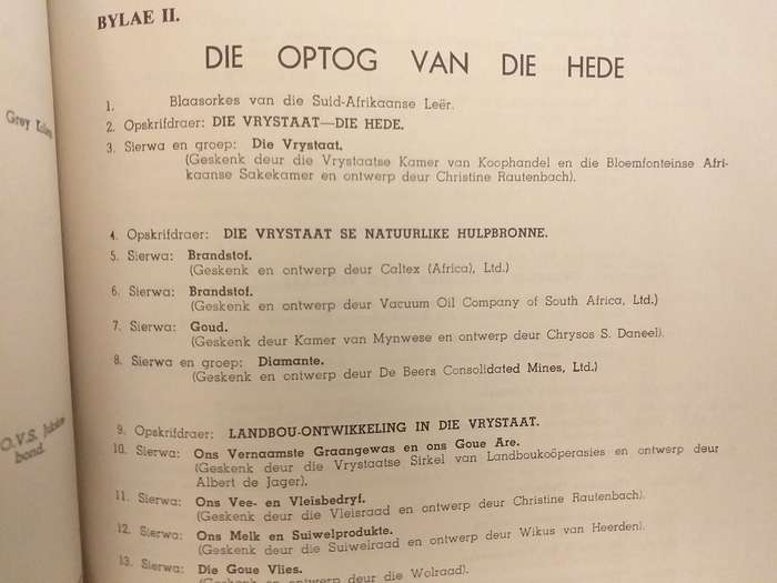 Free State Centenary Festival 1854-1954 Official Festival Programme (Bilingual)