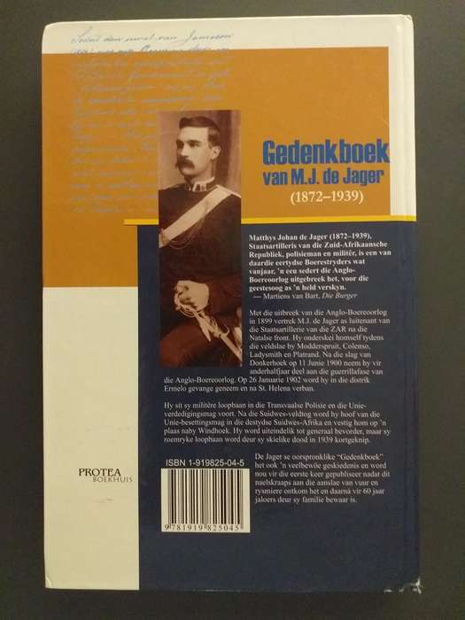Gedenkboek van MJ de Jager (1872-1939)