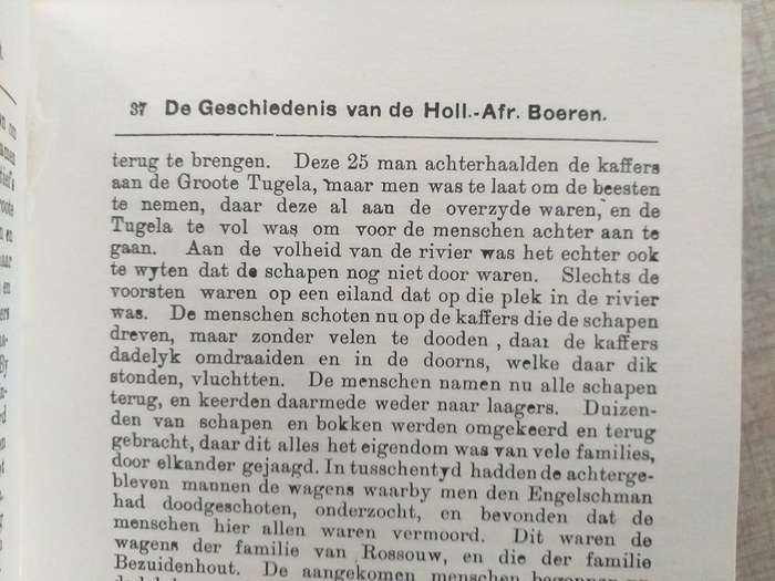 De Geschiedenis van de Hollands-Afrikaansche Boeren door JM Hattingh