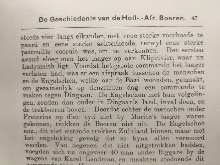 De Geschiedenis van de Hollands-Afrikaansche Boeren door JM Hattingh