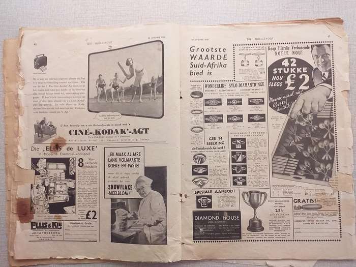 Huisgenoot 1939 *** GEHAWENDE TOESTAND ***