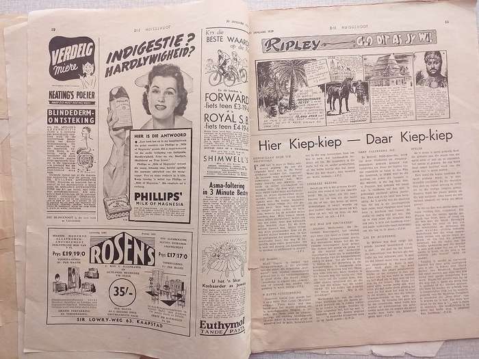 Huisgenoot 1939 *** GEHAWENDE TOESTAND ***