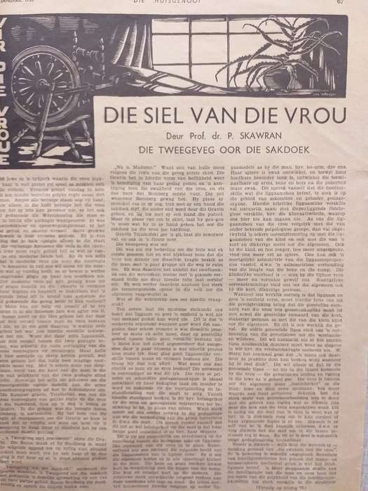 Huisgenoot 1939 *** GEHAWENDE TOESTAND ***