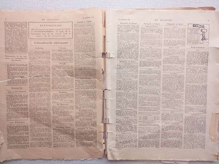 Huisgenoot 1939 *** GEHAWENDE TOESTAND ***