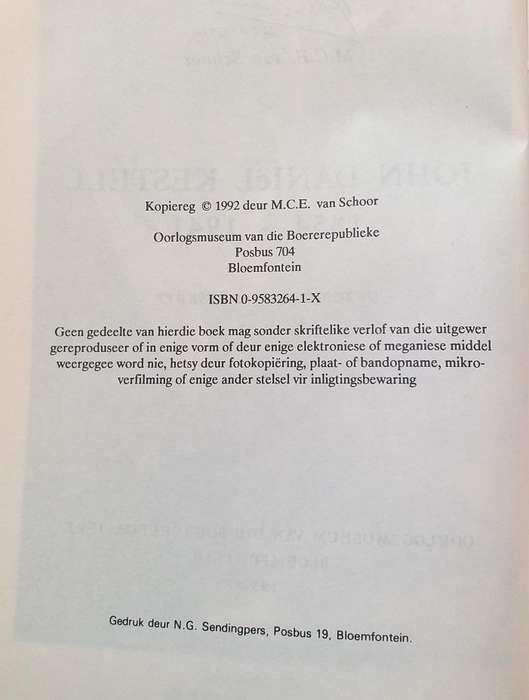 John Daniel Kestell (MCE van Schoor) geteken outeur