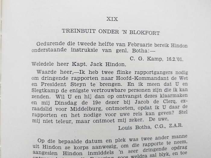 Kaptein Hindon Oorlogsavonture van n Baasverkenner (Gustav Preller)
