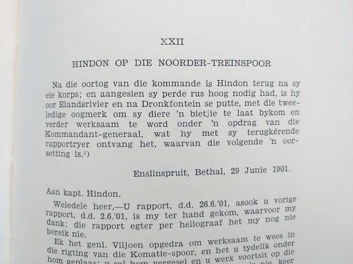 Kaptein Hindon Oorlogsavonture van n Baasverkenner (Gustav Preller)