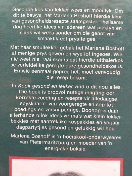 Kook gesond en lekker (Marlena Boshoff)