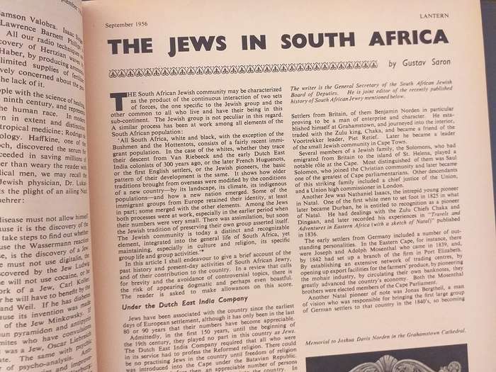 Lantern Tydskrif Magazine July-Sept 1956 vol 6 nr 1