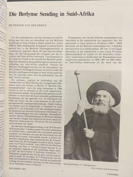 Lantern Tydskrif Magazine Des 1982 vol 32 nr 1