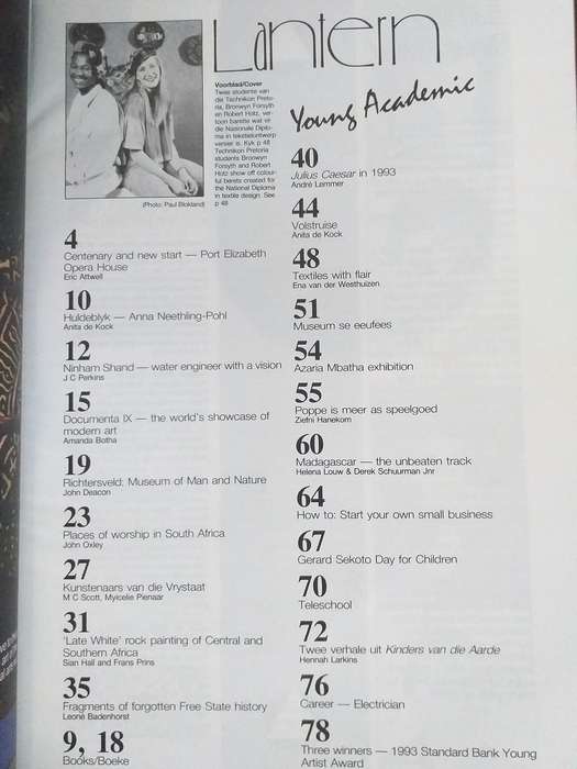 Lantern Tydskrif Magazine 1993 vol 42 nr 2