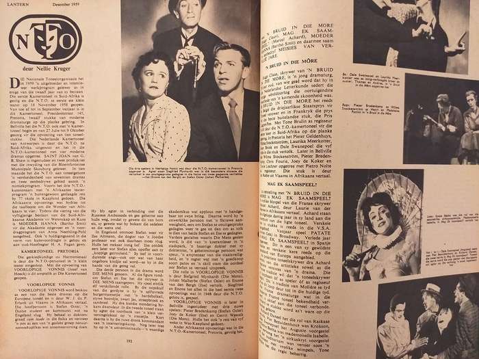 Lantern Tydskrif Magazine Okt Des 1959 vol 9 nr 2