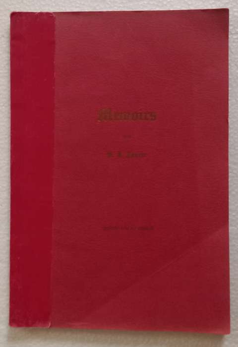 Memoirs SJ Fourie (privately published type manuscript) Some Anglo Boer war content