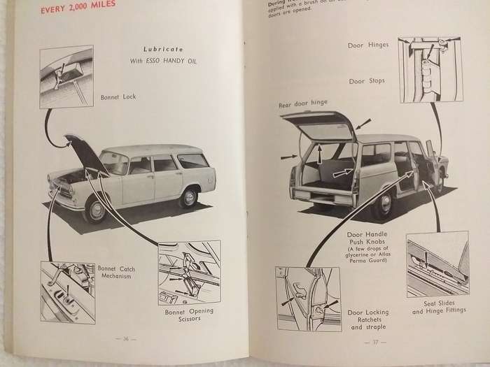 Peugeot 404 L Family saloon and 404 US Station wagon Instruction book