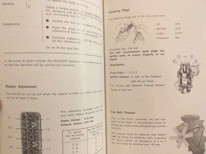 Peugeot 404 Sedan Instruksiehandleiding / Instruction manual