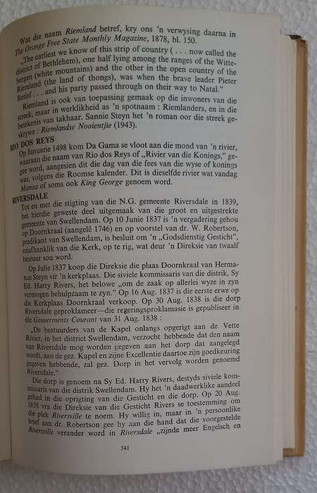 Suid-Afrikaanse Pleknaamwoordeboek Deel 1 (PJ Nienaber)