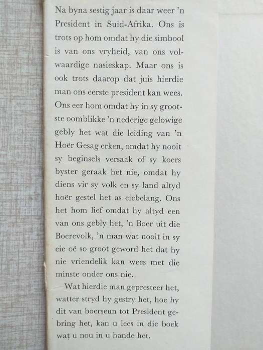 President CR Swart (Jannie Kruger)