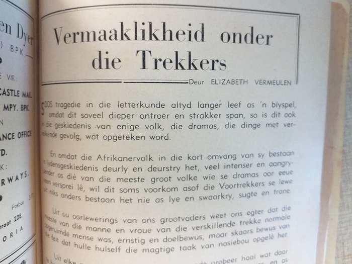 Voortrekkermonument Soewenier 1949 boek