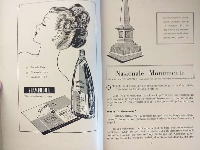 Voortrekkermonument Soewenier 1949 boek